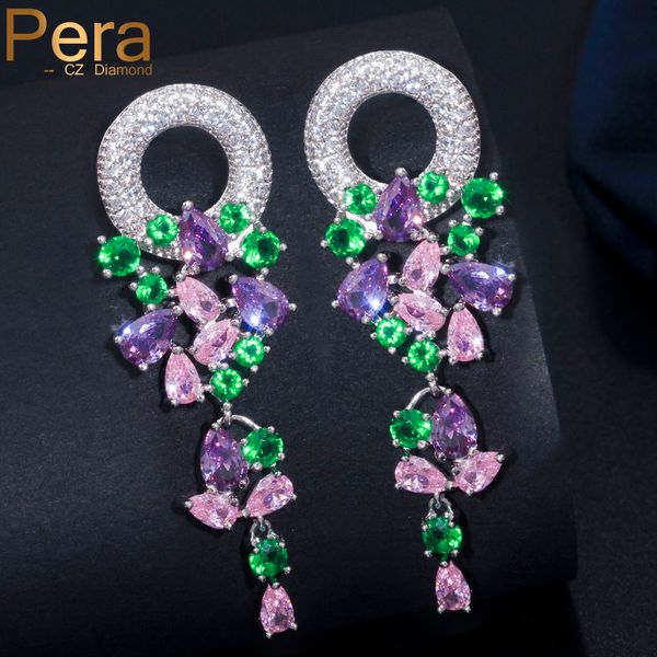 pera bohemia style cz jewelry big colorful round cubic zirconia long dangle drop earrings for women party gift e317, Golden
pera bohemia style cz jewelry big colorful round cubic zirconia long dangle drop earrings for women party gift e317, Golden