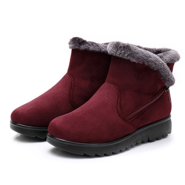 fur warp warm ankle cover snow boots platform thick sole women's ladies winter ankle short snow boots fur footwear warm shoes, Black
fur warp warm ankle cover snow boots platform thick sole women's ladies winter ankle short snow boots fur footwear warm shoes, Black