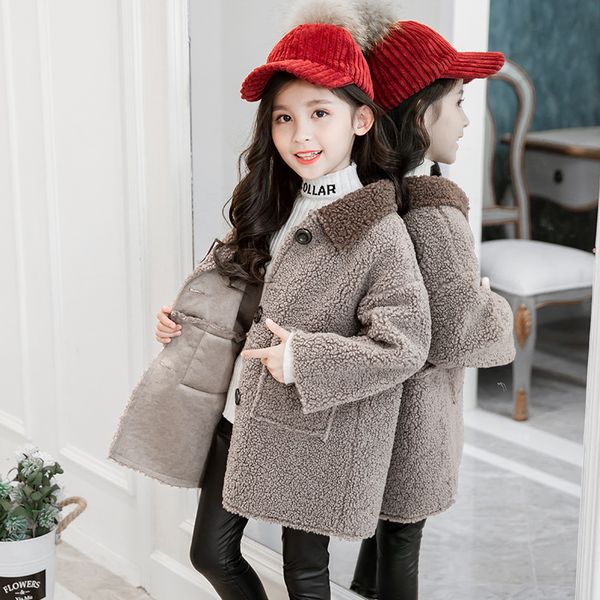 new arrival girls thickening mid-long lamb wool overcoat fall winter children's outerwear coat clothes kids berber fleece jacket with p, Blue;gray
new arrival girls thickening mid-long lamb wool overcoat fall winter children's outerwear coat clothes kids berber fleece jacket with p, Blue;gray