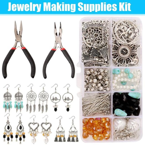 306pcs retro diy alloy accessories jewelry findings set jewelry making tools earring hook making supplies handmade kit, Blue;slivery
306pcs retro diy alloy accessories jewelry findings set jewelry making tools earring hook making supplies handmade kit, Blue;slivery
