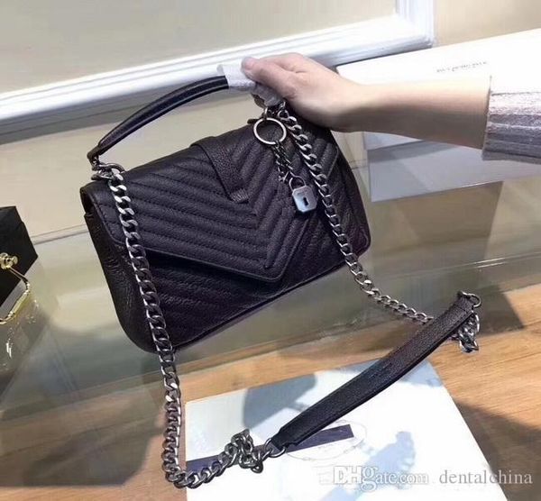 2019 spring new tide rhombic chain female bag retro messenger bag luxury leather handbags shoulder bag
