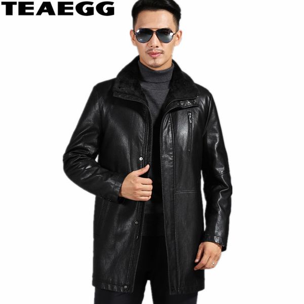 teaegg luxury faux leather black men's leather jacket mens faux fur coats blouson homme cuir winter jackets for mena1533
teaegg luxury faux leather black men's leather jacket mens faux fur coats blouson homme cuir winter jackets for mena1533