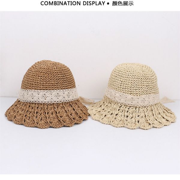 net red beach straw hat female summer tide spring and summer breathable sun hat wild sunscreen strap fisherman sun, Blue;gray
net red beach straw hat female summer tide spring and summer breathable sun hat wild sunscreen strap fisherman sun, Blue;gray