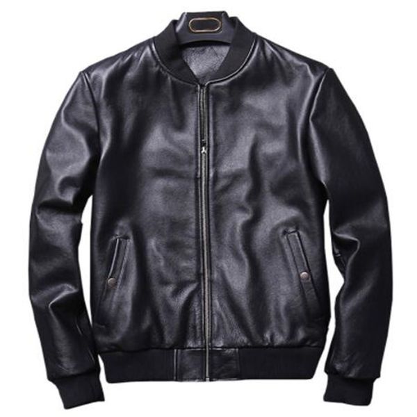 2019 autumn fashion real leather jacket men classic bomber style motorcy genuine leather jacket men black sheepskin new
2019 autumn fashion real leather jacket men classic bomber style motorcy genuine leather jacket men black sheepskin new