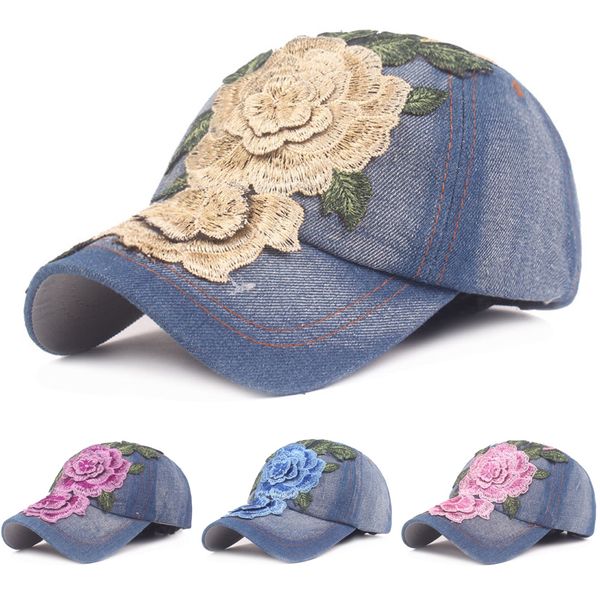 women's floral denim classic cap baseball hat casual adjustable cowboy hats hatcs0407, Blue;gray
women's floral denim classic cap baseball hat casual adjustable cowboy hats hatcs0407, Blue;gray