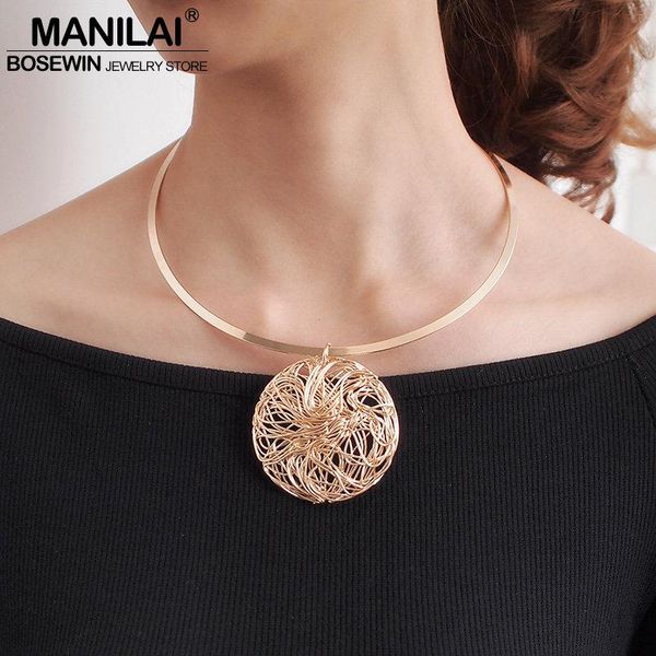 manilai ограничители choker ожерелье для женщин большой металлической проволоки заявление подвески ожерелья воротник оптовой продажи ювелирн, Silver
manilai ограничители choker ожерелье для женщин большой металлической проволоки заявление подвески ожерелья воротник оптовой продажи ювелирн, Silver