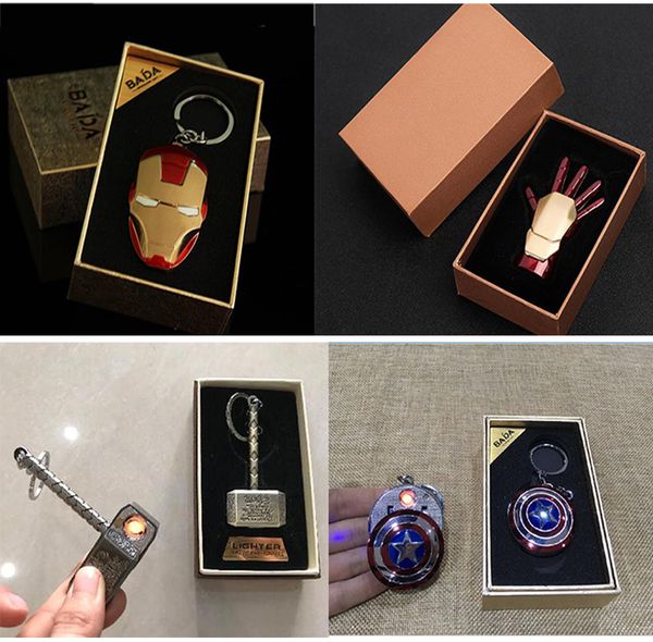 electronic lighter avenger iron man mask iron man hand captain america shield raytheon hammer usb charging cigarette lighter
electronic lighter avenger iron man mask iron man hand captain america shield raytheon hammer usb charging cigarette lighter