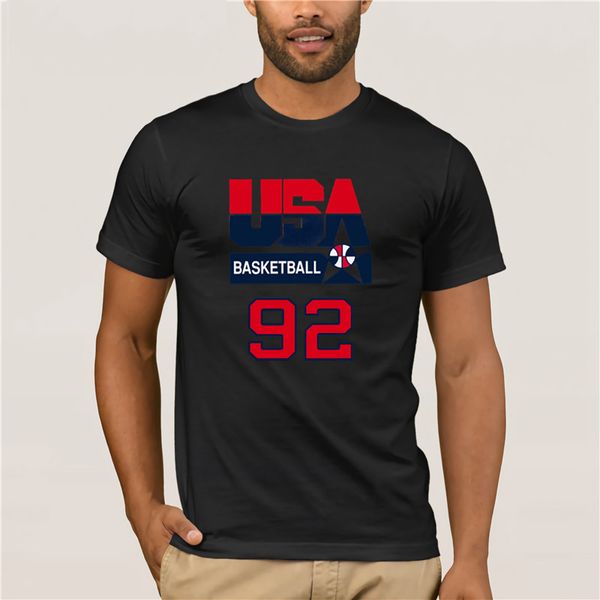 men's print casual 100% cotton t-shirt popular usa dreamteam summer fit slim men men's sportswear t-shirt, White;black
men's print casual 100% cotton t-shirt popular usa dreamteam summer fit slim men men's sportswear t-shirt, White;black