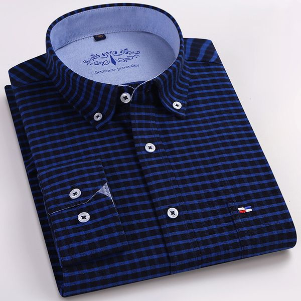 quality wearable cotton oxford fabric button collar long sleeve checked design comfortable regular fit casual men plaid shirt, White;black
quality wearable cotton oxford fabric button collar long sleeve checked design comfortable regular fit casual men plaid shirt, White;black