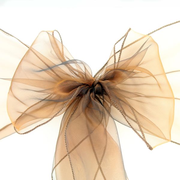 colour factory wholesale 25pcs chocolate new organza chair sashes bow wedding and events supplies party decoration
colour factory wholesale 25pcs chocolate new organza chair sashes bow wedding and events supplies party decoration