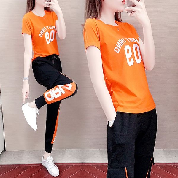 pscw2 sports suit casual pants sportswear sportswear women's summer 2020 fashionable short-sleeved loose casual pants two-piece suit we, Blue;red
pscw2 sports suit casual pants sportswear sportswear women's summer 2020 fashionable short-sleeved loose casual pants two-piece suit we, Blue;red