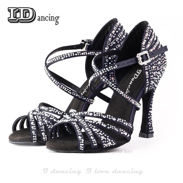 black dance shoes dancing woman shoes party square jazz dance women's latin rhinestone jusedanc
black dance shoes dancing woman shoes party square jazz dance women's latin rhinestone jusedanc