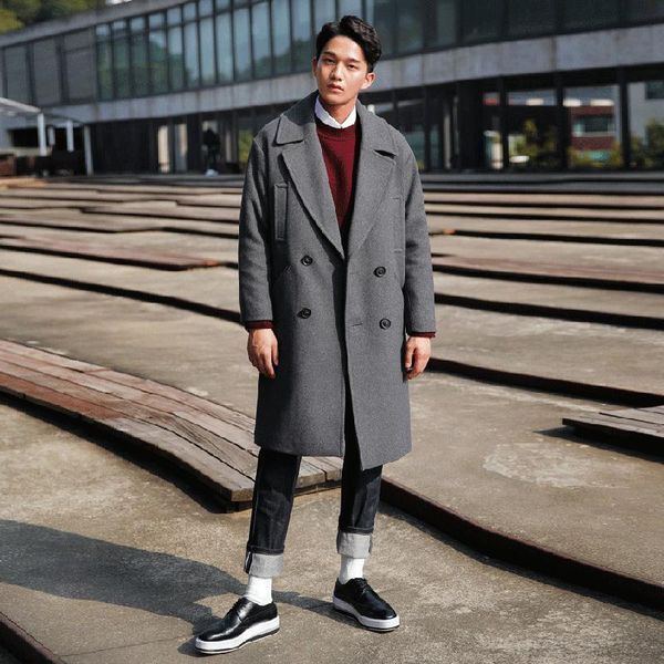 boollili new men casual long coat for winter warrm thick double breasted male windbreaker outwear plus size 3xl, Black
boollili new men casual long coat for winter warrm thick double breasted male windbreaker outwear plus size 3xl, Black