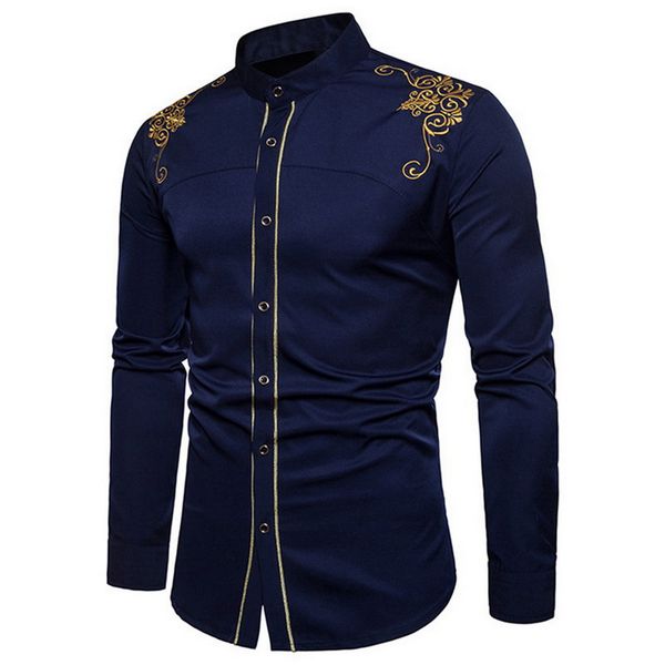monerffi men embroidered shirt chineses royal style long sleeve shirt mandarin collar men 2019 tops, White;black
monerffi men embroidered shirt chineses royal style long sleeve shirt mandarin collar men 2019 tops, White;black