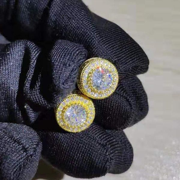 hip hop claw setting cubic zirconia bling ice out stud earring male gold color copper round earrings for men rapper jewelry t200225, Golden
hip hop claw setting cubic zirconia bling ice out stud earring male gold color copper round earrings for men rapper jewelry t200225, Golden