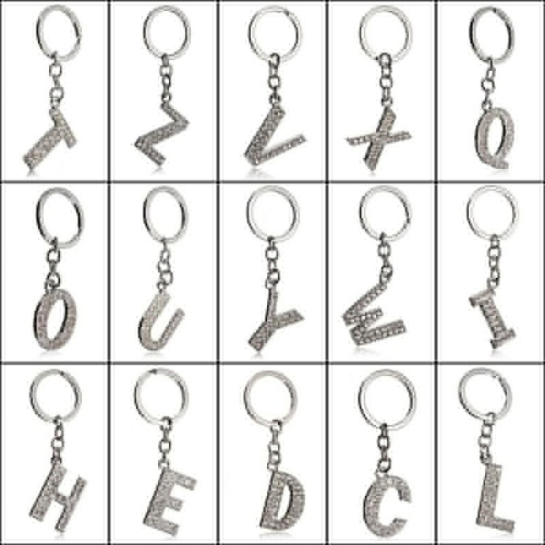 creative personality 26 letters english keychain metal key buckle accessories, Silver
creative personality 26 letters english keychain metal key buckle accessories, Silver