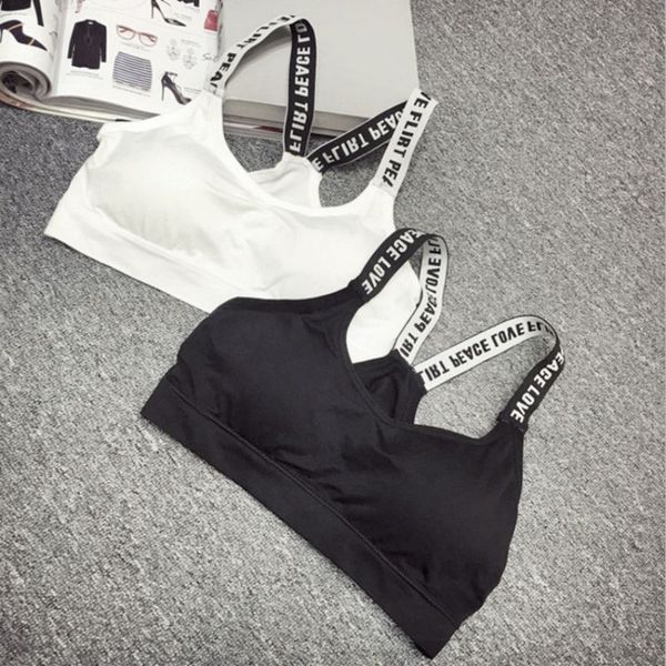 2 colors women english letter shoulder strap bra beauty back padded breathable lingerie wire female underwear, Red;black
2 colors women english letter shoulder strap bra beauty back padded breathable lingerie wire female underwear, Red;black
