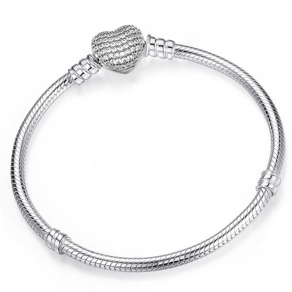 strands 925 sterling silver heart-shaped talisman bracelet fits women's accessories with basic jewelry, Black
strands 925 sterling silver heart-shaped talisman bracelet fits women's accessories with basic jewelry, Black
