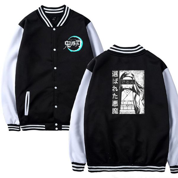 solid o neck baseball jacket kimetsu no yaiba print women/men jackets autumn boys/girls round collar baseball uniform, Black;brown
solid o neck baseball jacket kimetsu no yaiba print women/men jackets autumn boys/girls round collar baseball uniform, Black;brown