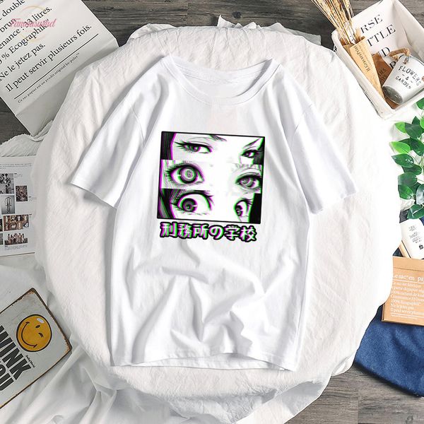 polyester prison school sad japanese girl eyes women anime comic loli casual tees streetwear fashion harajuku manga women t shirts, White
polyester prison school sad japanese girl eyes women anime comic loli casual tees streetwear fashion harajuku manga women t shirts, White
