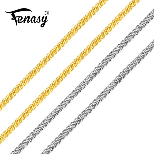 fenasy genuine 18k white yellow rose gold chain cost price sale pure 18k gold necklace for love gift for women, Silver
fenasy genuine 18k white yellow rose gold chain cost price sale pure 18k gold necklace for love gift for women, Silver