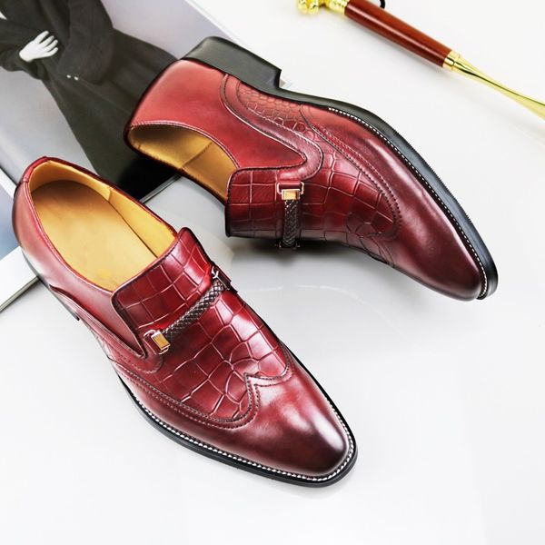 red yellow formal dress shoes men korean style genuine leather goodyear breathable loafers lazy shoes buckles party oxfords, Black
red yellow formal dress shoes men korean style genuine leather goodyear breathable loafers lazy shoes buckles party oxfords, Black