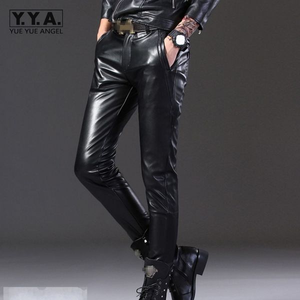 personality mens motorcycle black faux leather pants fashion elastic skinny pencil pants winter casual fleece leather trousers
personality mens motorcycle black faux leather pants fashion elastic skinny pencil pants winter casual fleece leather trousers