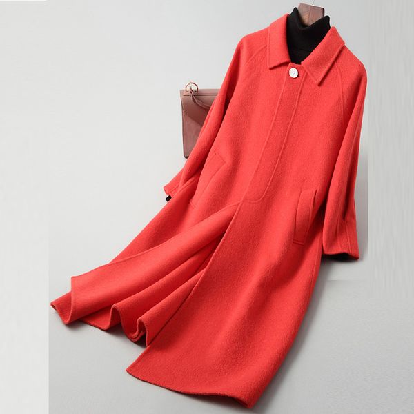 new fashion autumn spring elegant women cashmere jacket overcoat woolen jackets double-sided wool coat female a031, Black
new fashion autumn spring elegant women cashmere jacket overcoat woolen jackets double-sided wool coat female a031, Black