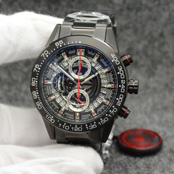 new style black color luxury designer popular quartz chronograph movement men sports wristwatches stainless steel belt mens watches, Slivery;brown
new style black color luxury designer popular quartz chronograph movement men sports wristwatches stainless steel belt mens watches, Slivery;brown