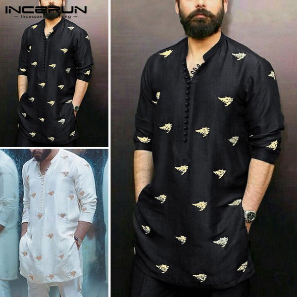 incerun retro casual muslim shirt men print long sleeve shirt fashion kaftan mens long blouse abaya daily joker street pullover, Red
incerun retro casual muslim shirt men print long sleeve shirt fashion kaftan mens long blouse abaya daily joker street pullover, Red