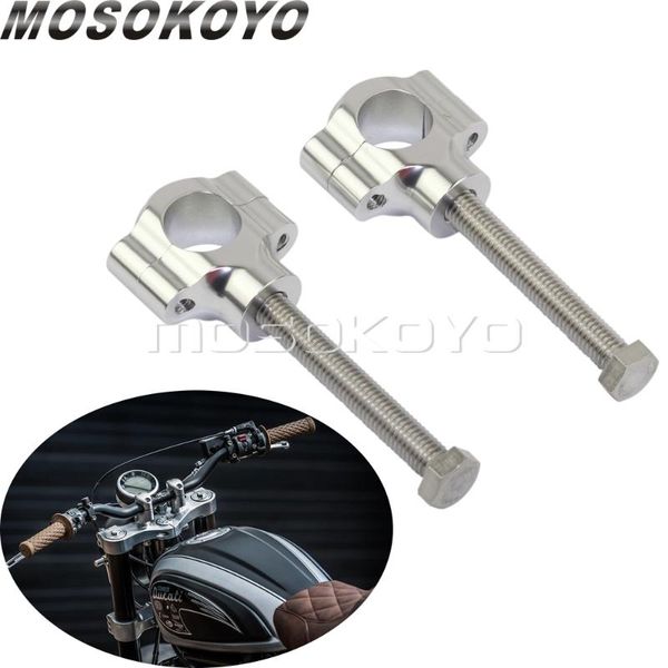 motorcycle handbar risers rough crafts 22/25mm bar mount clamps for cafe racer bobber custom cruiser
motorcycle handbar risers rough crafts 22/25mm bar mount clamps for cafe racer bobber custom cruiser