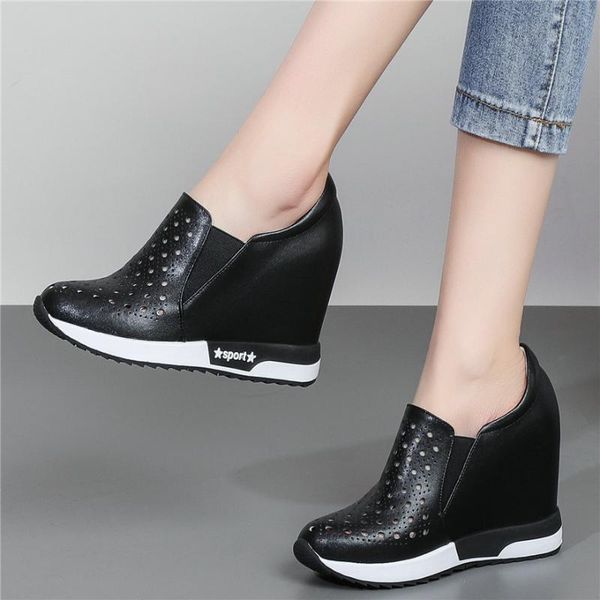 fashion sneakers women genuine leather wedges high heel ankle boots female slip on breathable pumps shoes casual shoes trainers, Black
fashion sneakers women genuine leather wedges high heel ankle boots female slip on breathable pumps shoes casual shoes trainers, Black