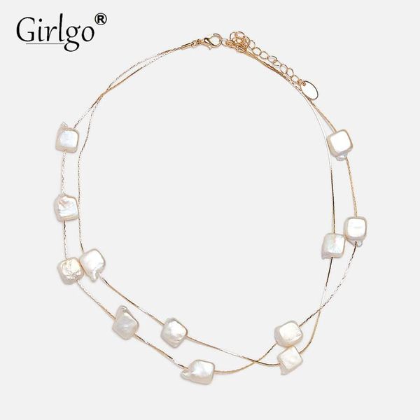 girlgo fashion full pearl beads necklaces for women boho metal wedding gifts collar choker necklaces jewelry dropshipping ins, Silver
girlgo fashion full pearl beads necklaces for women boho metal wedding gifts collar choker necklaces jewelry dropshipping ins, Silver
