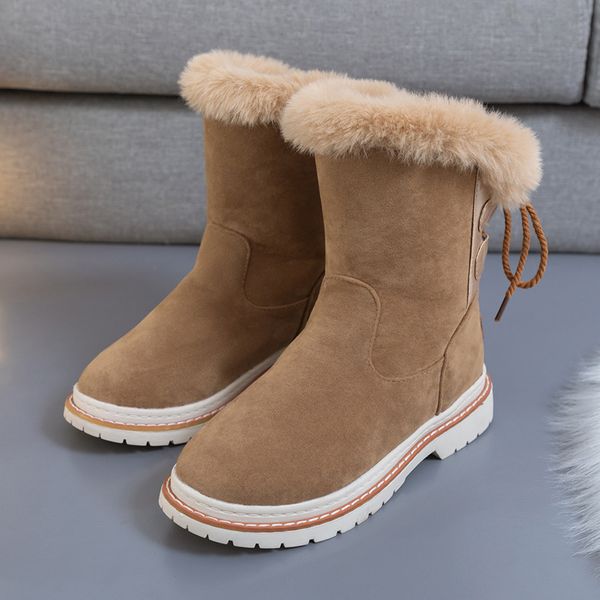 2019 winter shoes women fashion warm snow boots suede tube round-toe chunky heel low heel warm sleeves color female ankle boots, Black
2019 winter shoes women fashion warm snow boots suede tube round-toe chunky heel low heel warm sleeves color female ankle boots, Black