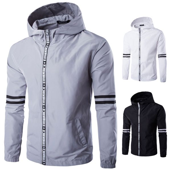 autumn and winter new men's threshold letters zipper solid color long sleeve decorative glossy hooded casual jacket with pocket, Black;brown
autumn and winter new men's threshold letters zipper solid color long sleeve decorative glossy hooded casual jacket with pocket, Black;brown