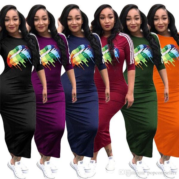 dress elegant multi color rainbow lip offset casual dress solid color designer ladies dresses women new fashion, Black;gray
dress elegant multi color rainbow lip offset casual dress solid color designer ladies dresses women new fashion, Black;gray