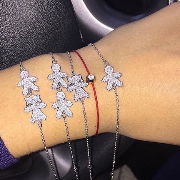 beautiful 100% 925 sterling silver baby boy girl figure charm bracelets pave clear cz crystal for women mother elegant jewelry j190703, Golden;silver
beautiful 100% 925 sterling silver baby boy girl figure charm bracelets pave clear cz crystal for women mother elegant jewelry j190703, Golden;silver