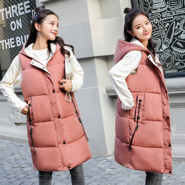 women winter vest fashion autumn winter thick warm waistcoat casual solid long style hooded sleeveless vest coat plus size, Black;white
women winter vest fashion autumn winter thick warm waistcoat casual solid long style hooded sleeveless vest coat plus size, Black;white