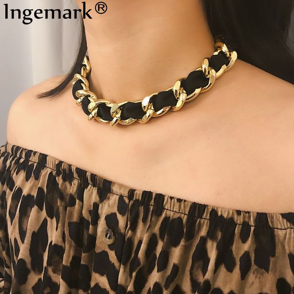 ingemark punk aluminium chain choker necklace statement vintage clavicle winding necklace statement collier for women jewelry, Silver
ingemark punk aluminium chain choker necklace statement vintage clavicle winding necklace statement collier for women jewelry, Silver