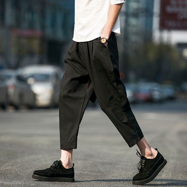 men's casual pants 2020 spring and summer new handsome japanese solid color slim casual pants youth trend men's clothing, Black
men's casual pants 2020 spring and summer new handsome japanese solid color slim casual pants youth trend men's clothing, Black