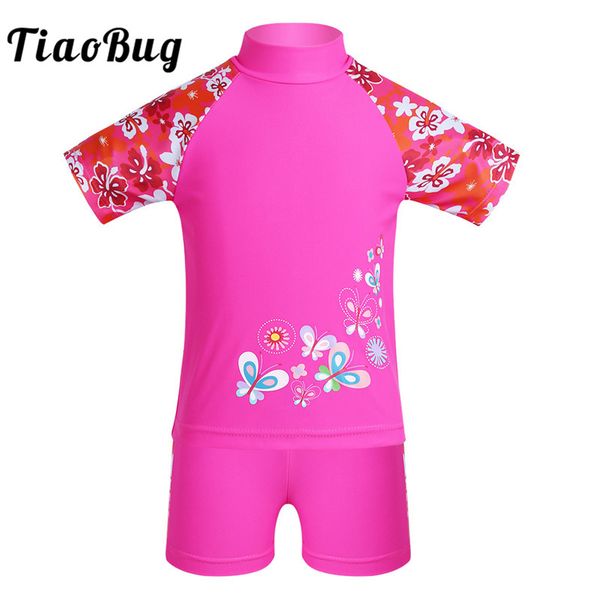 tiaobug girls two-piece floral tankini swimsuit swimwear kids short sleeves swim shorts bikini set bathing suit beachwear
tiaobug girls two-piece floral tankini swimsuit swimwear kids short sleeves swim shorts bikini set bathing suit beachwear
