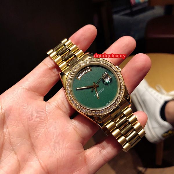 men's automatic mechanical watches gold stainless steel watch boutique fashion personality simple men's watch green dial diamond w, Slivery;brown
men's automatic mechanical watches gold stainless steel watch boutique fashion personality simple men's watch green dial diamond w, Slivery;brown