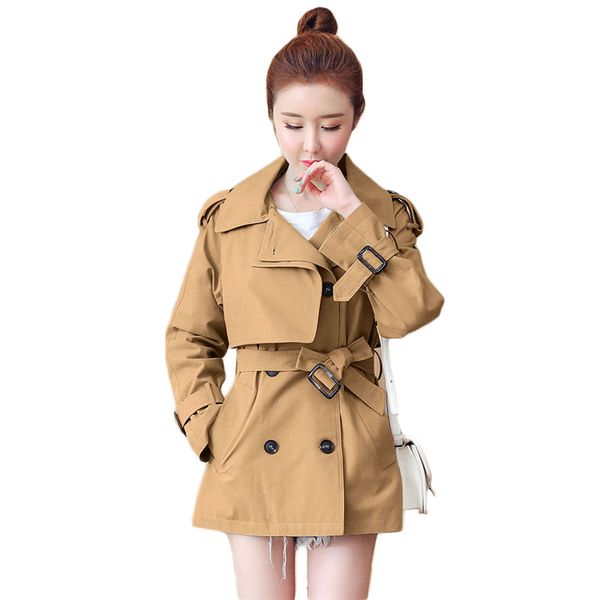 women's trench coats coat women khaki long sleeve double-breasted 2021 spring autumn england style slim windbreaker with belt jd808, Tan;black
women's trench coats coat women khaki long sleeve double-breasted 2021 spring autumn england style slim windbreaker with belt jd808, Tan;black