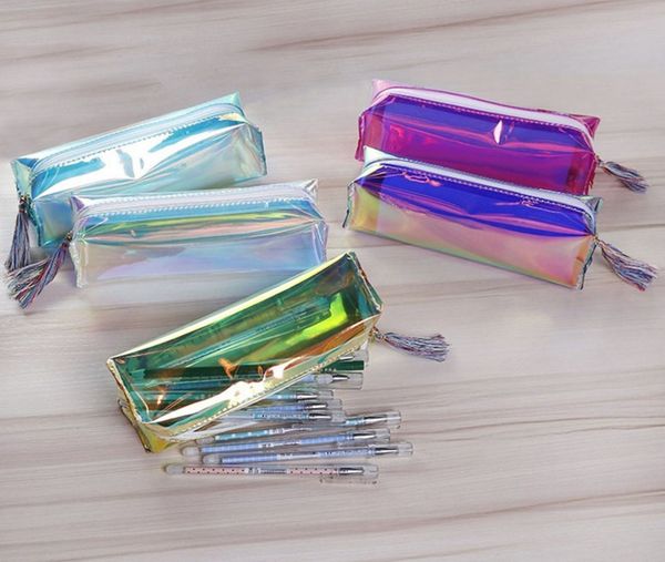 6 colors transparent laser travel make up bag pen bag holographic pu leather makeup case for cosmetic tool
6 colors transparent laser travel make up bag pen bag holographic pu leather makeup case for cosmetic tool