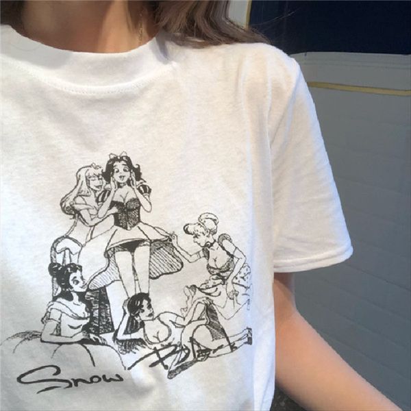 2020 summer breeze short-sleeved female ins t-shirt underpants fashionable mourning series lazy wind super fire half-sleeved old-wearing fem, White
2020 summer breeze short-sleeved female ins t-shirt underpants fashionable mourning series lazy wind super fire half-sleeved old-wearing fem, White