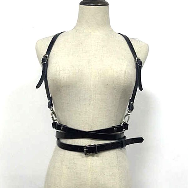 punk harajuku o-ring garters faux leather body bondage cage sculpting harness waist belt straps suspenders belt, Black;brown
punk harajuku o-ring garters faux leather body bondage cage sculpting harness waist belt straps suspenders belt, Black;brown