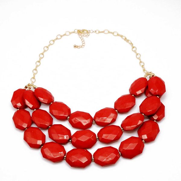 sweet elegant red acrylic beads layers collar necklace, christmas fashion gift cute beaded necklace, Silver
sweet elegant red acrylic beads layers collar necklace, christmas fashion gift cute beaded necklace, Silver