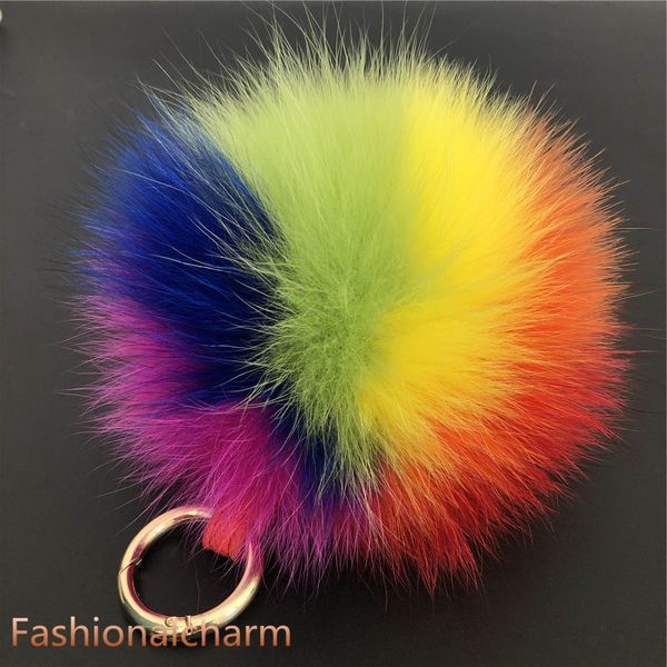 13cm/5" multicolor real fox fur ball pompom handbag keychain pendant keyring tassels gift, Silver
13cm/5" multicolor real fox fur ball pompom handbag keychain pendant keyring tassels gift, Silver