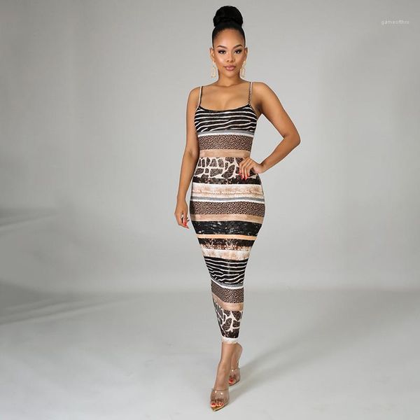 females clothing leopard printed womens casual dresses summer striped spaghetti strap sleeveless bodycon dresses designer, Black;gray
females clothing leopard printed womens casual dresses summer striped spaghetti strap sleeveless bodycon dresses designer, Black;gray