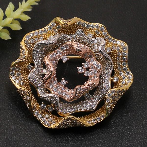 zlxgirl bridal jewelry metal copper gold flower micro brooch pendant dual use for wedding party sandblasting popular gift, Gray
zlxgirl bridal jewelry metal copper gold flower micro brooch pendant dual use for wedding party sandblasting popular gift, Gray